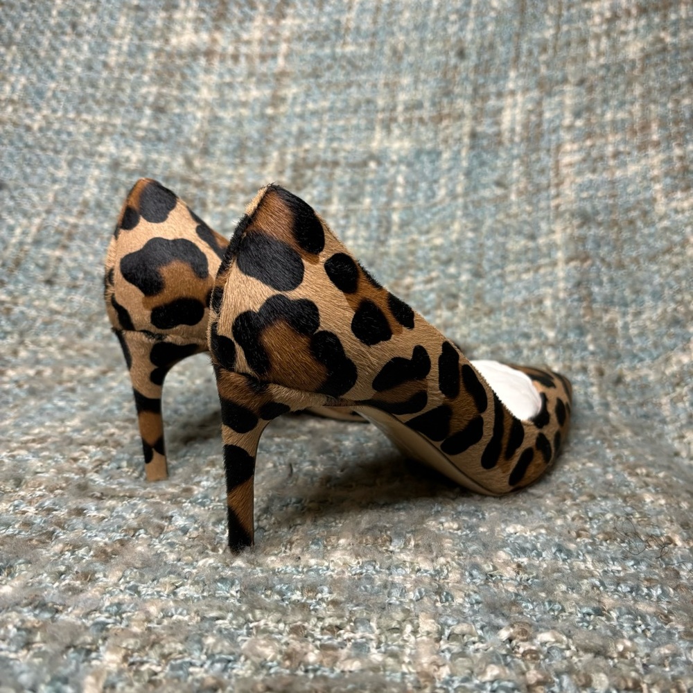 Rupert Sanderson New Nada Leather Stiletto Heels in Leopard Pony - Picture 5 of 10